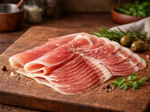 Prosciutto crudo 200 gram dun gesneden gedroogde ham circa 14 plakken