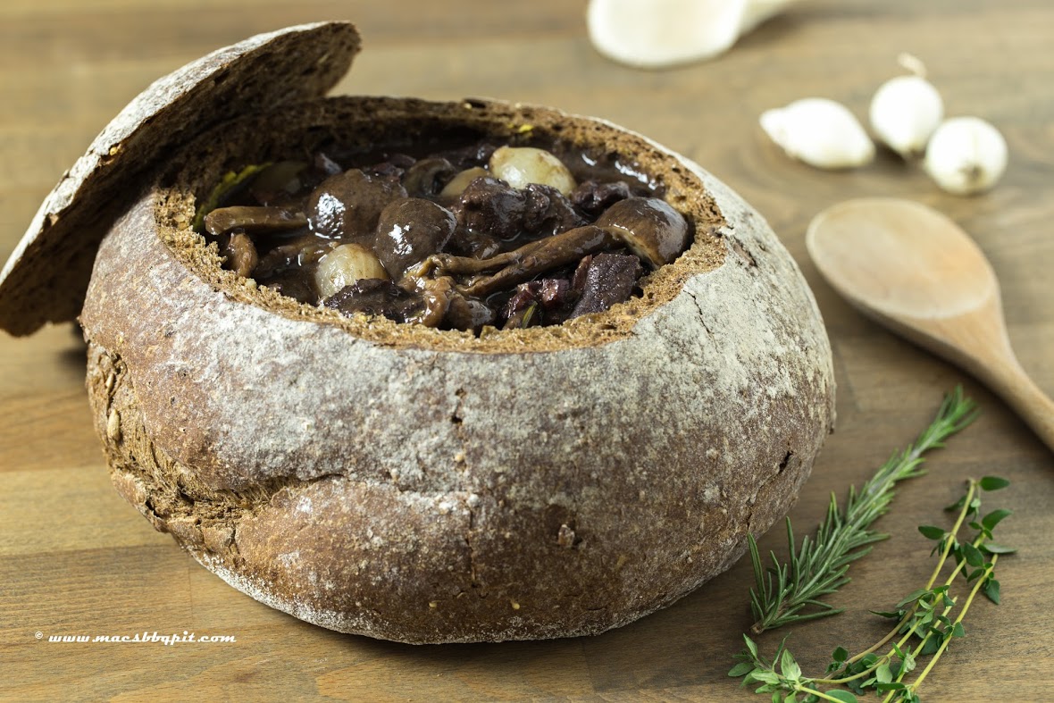 Hertenpoulet met gemende paddestoelen