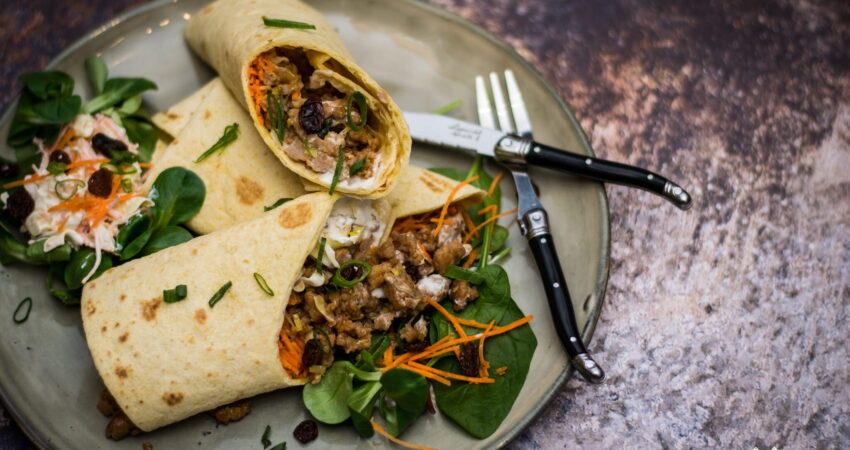 Wrap kip recept met American coleslaw kippengehakt | BBQuality