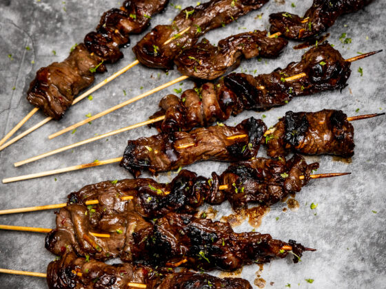 inside skirt steak skewers recept | BBQuality