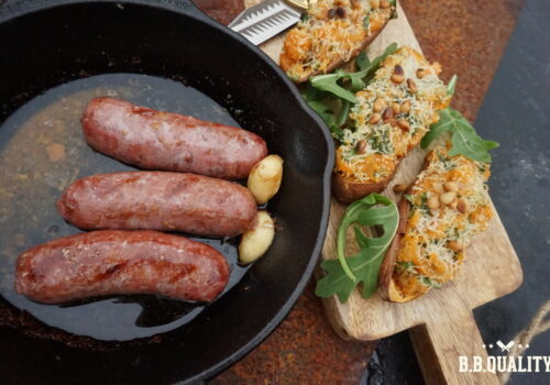 Zoete aardappelstamppot met Iberico braadworst recept | BBQuality