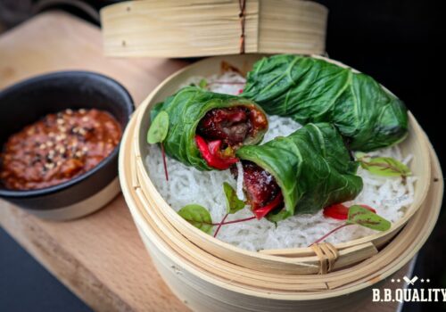 Koreaans koolrolletjes met Angus beef ribfingers en ssamjang recept