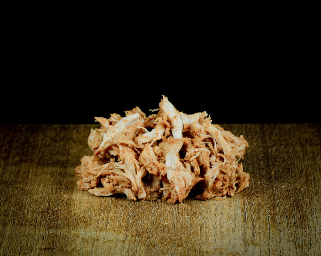 Pulled chicken kant en klaar per kilo