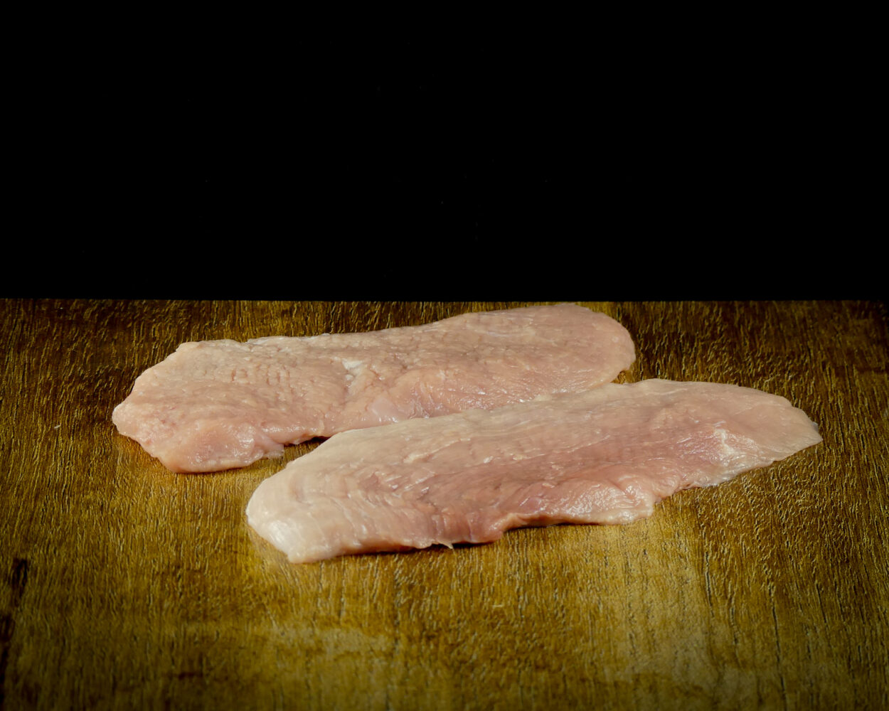 Varkensschnitzel ongepaneerd