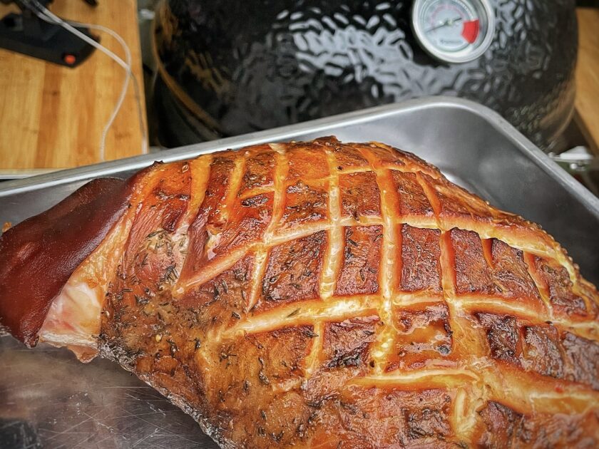 Gerookt speenvarkenham recept | BBQuality