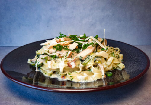 Tagliatelle creamy chicken recept met kipfilet | BBQuality