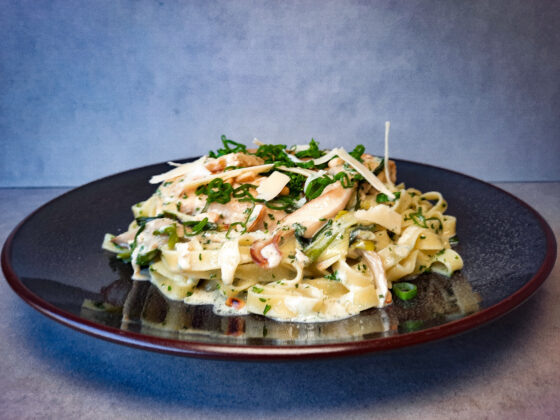 Tagliatelle creamy chicken recept met kipfilet | BBQuality