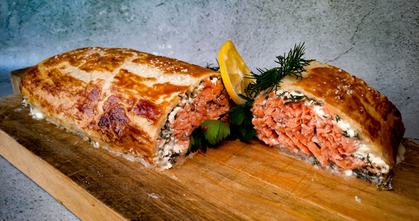 Zalm Wellington Sockeye zalm recept | BBQuality