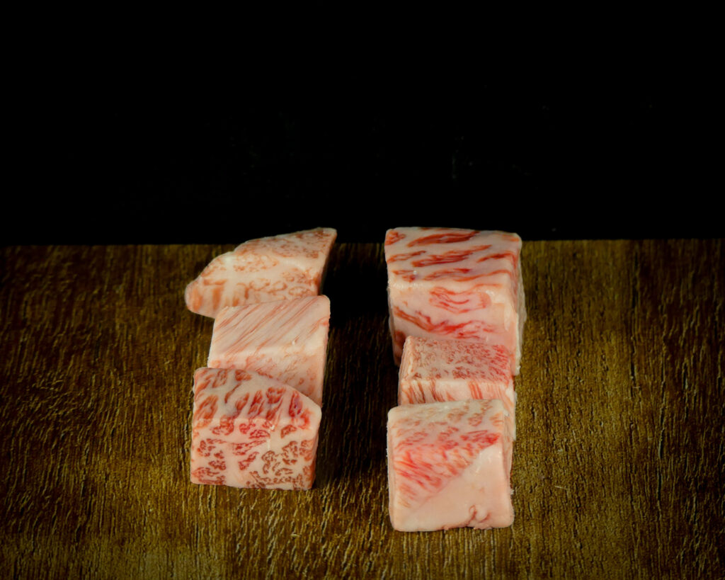 Wagyu entrecote blokjes A5 Japans (Full Blood)