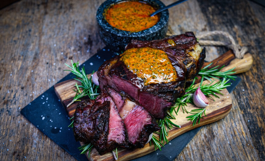 Angus cote de boeuf met cowboy boter recept | Maikel | BBQuality