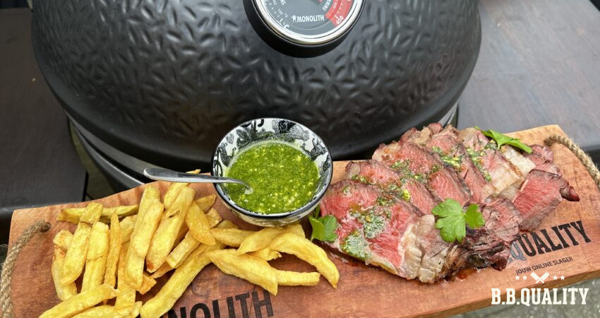 Angus cote de boeuf recept met peterselie knoflookolie | Kenneth | BBQuality