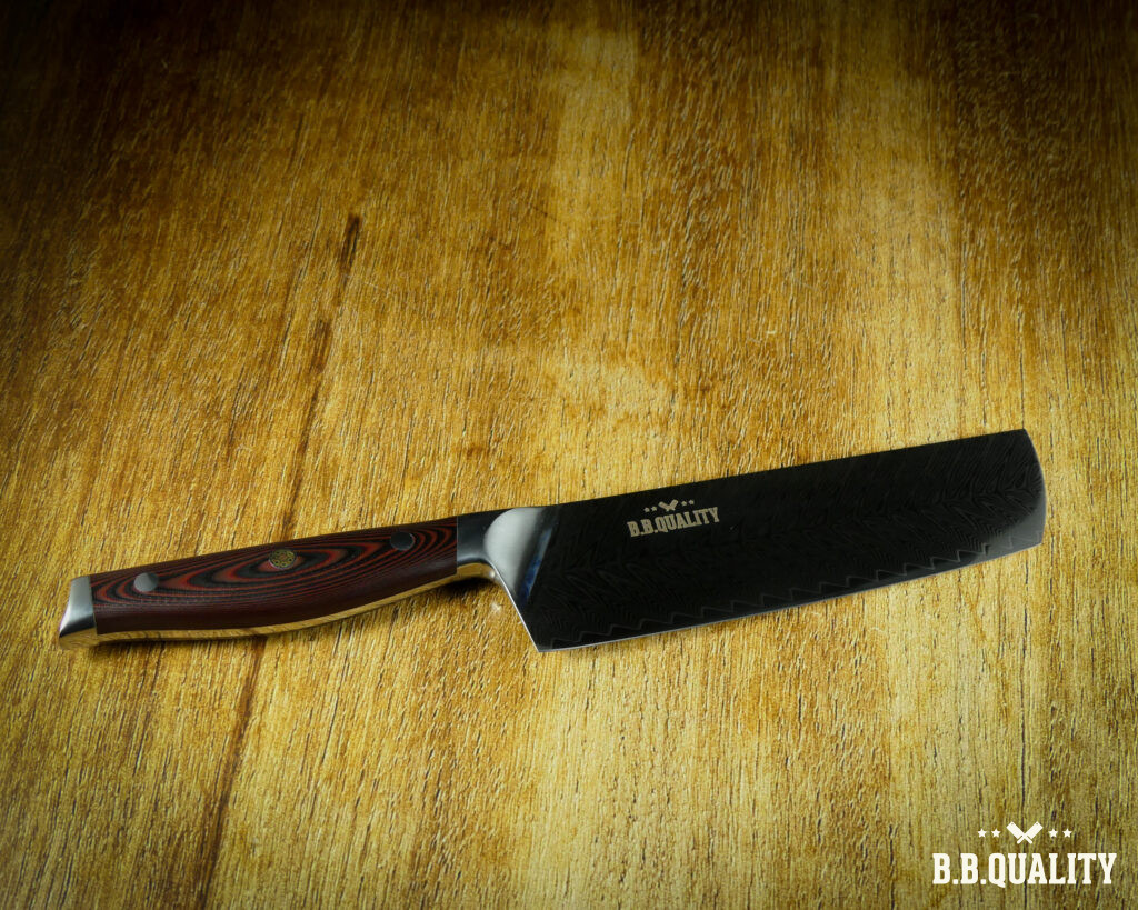 Paudin Plume Damascus Nakiri mes