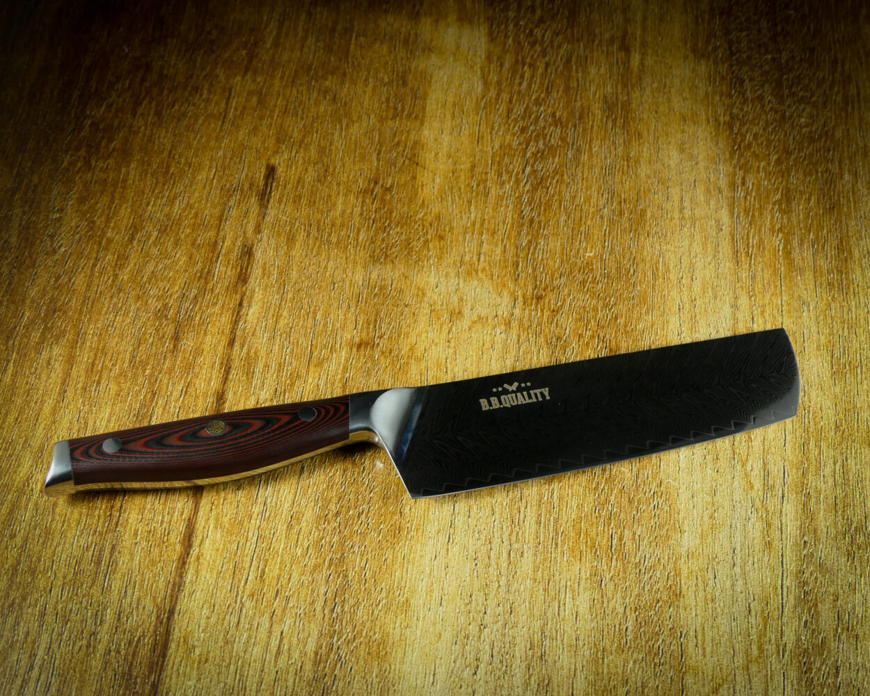 Paudin Plume Damascus Nakiri mes