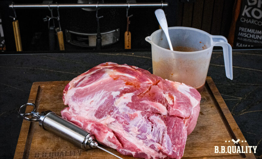 Pulled pork pakket recept | The Original | BBQuality Pork Rub | Vlees injectie spuit| Meat claws | Aluminiumfoliet | BBQuality