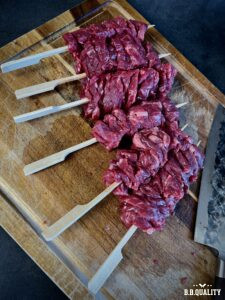 Bavette spiesjes recept | Jasper | BBQuality