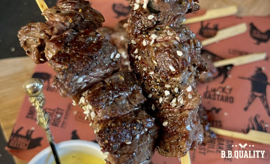 Bavette spiesjes recept | Jasper | BBQuality