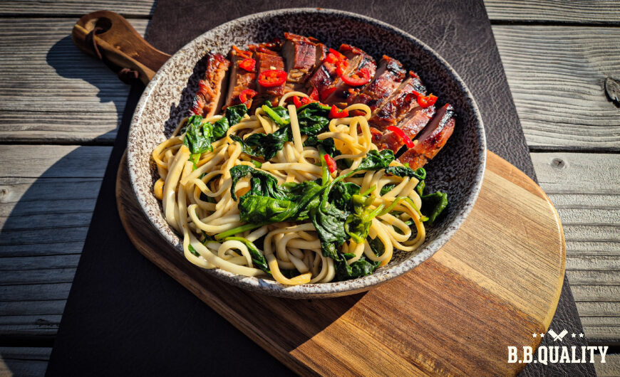 Noodles met teriyaki varkenshaas recept | Ronald | BBQuality