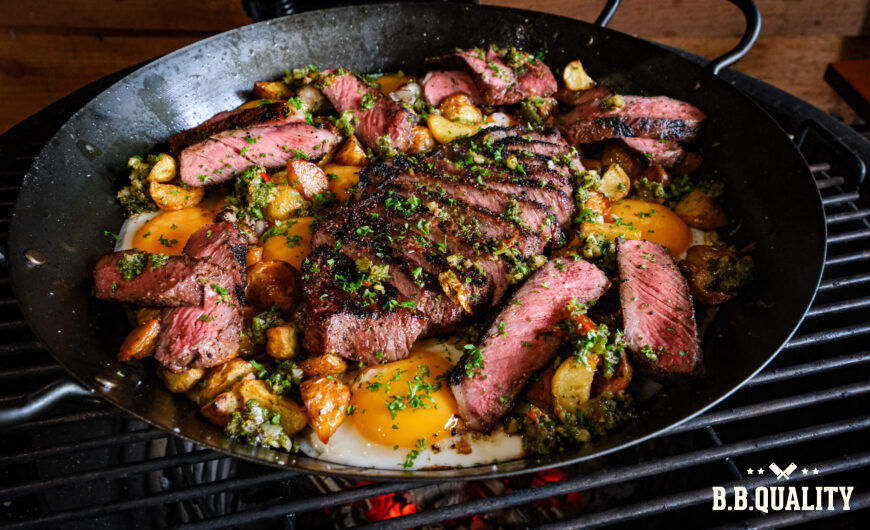 Steak en eggs recept | Maikel | BBQuality
