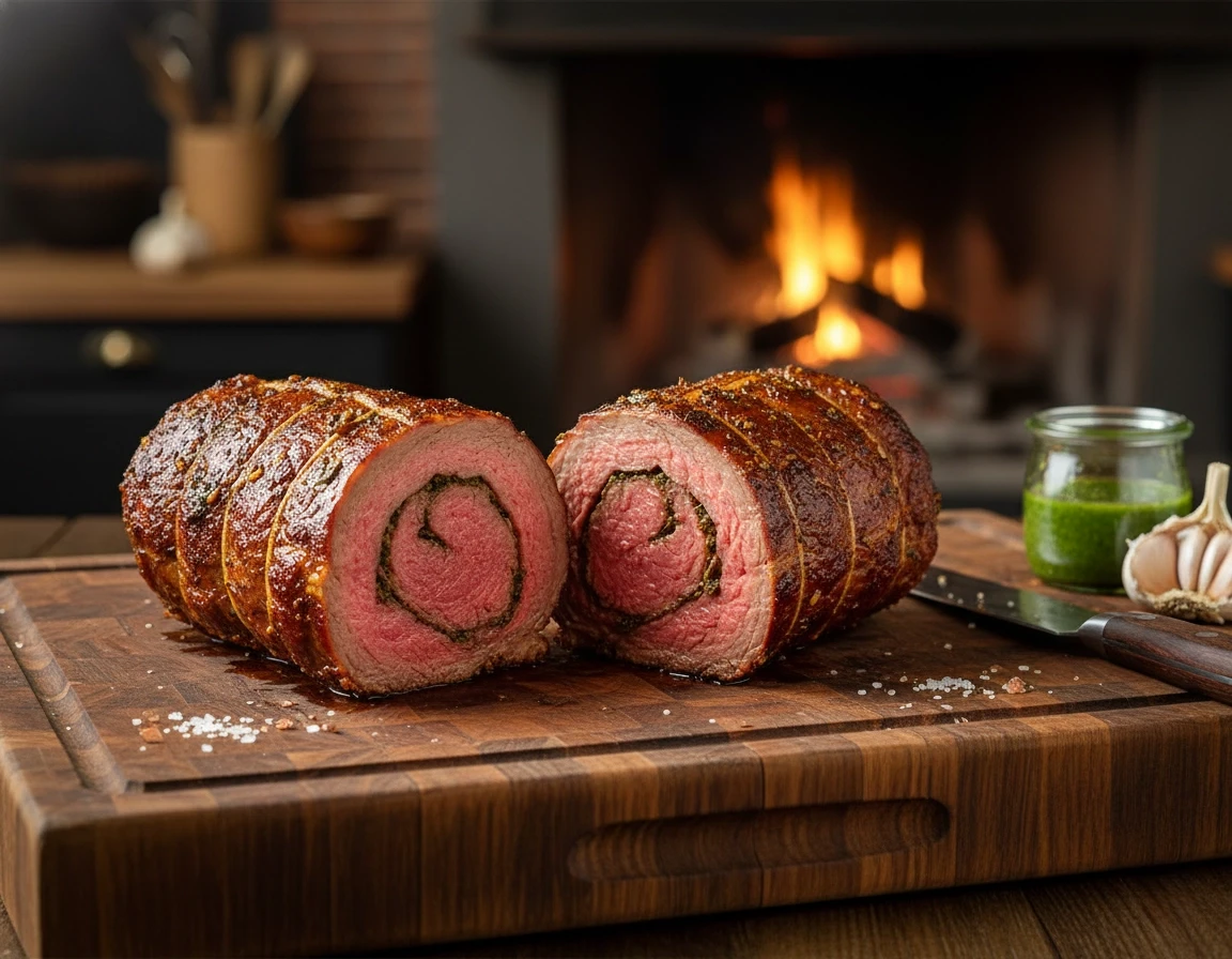 Angus bavette rollade