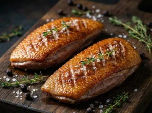 Eendenborstfilet bereid op de bbq