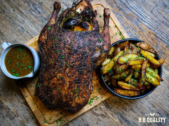 Geroosterde eend met vijgenjam | Hele eend | Gevogelte jus | Beef talon | Maikelsbbq | BBQuality