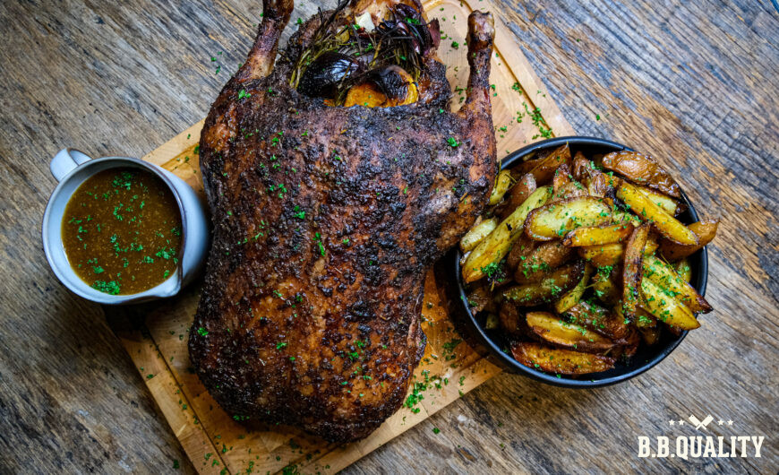 Geroosterde eend met vijgenjam | Hele eend | Gevogelte jus | Beef talon | Maikelsbbq | BBQuality
