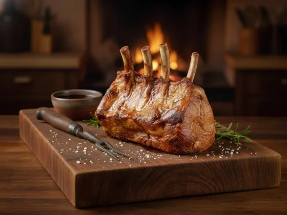 Iberico varkensrack bereid