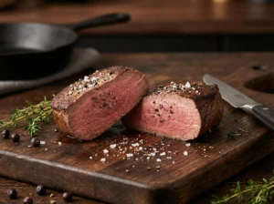 Reebiefstuk bereid op de bbq