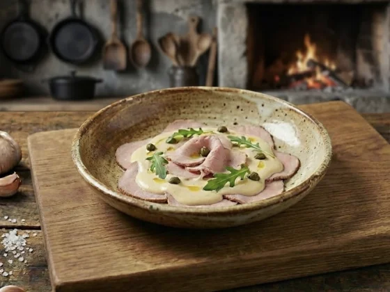 Vitello tonnato opgemaakt