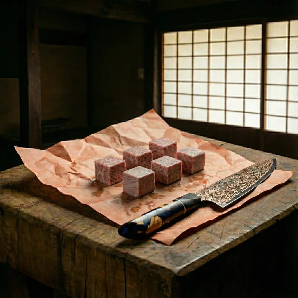 Wagyu entrecote blokjes A5 Japans (Full Blood)
