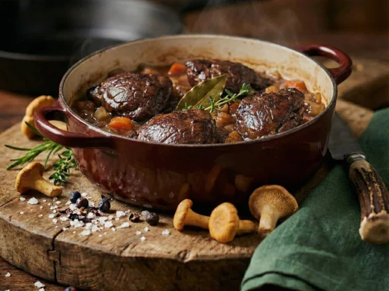 Wildzwijnwangen stoof bbq