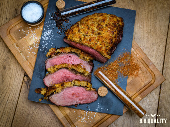 Picanha El Rancho met knoflookkorst recept | Black Angus picanha El Rancho Uruguay | Pecorino romano | MaikelsBBQ | BBQuality