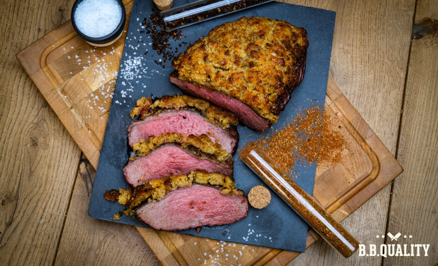 Picanha El Rancho met knoflookkorst recept | Black Angus picanha El Rancho Uruguay | Pecorino romano | MaikelsBBQ | BBQuality