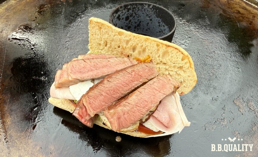 Ribeye El Rancho Chivito recept | Black Angus Ribeye El Rancho Uruguay | Bacon | Sandwich | Kenneth ChefsBBQtable | BBQuality