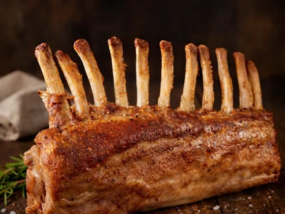 Speenvarkenrack bereid op de bbq