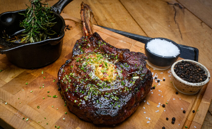 Dry aged Tomahawk steak met chiliboter | Chili kruidenboter | Peper en zoutstel | MaikelsBBQ | BBQuality