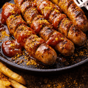 Perfect-gegrillde-Van-Dils-Curryworst-in-de-pan-bbquality
