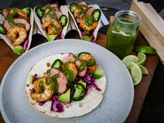 Taco's met eendenborstfilet en garnalen recept | Exotic rub | Surf en Turf | Vonken oven | Maikelsbbq | BBQuality
