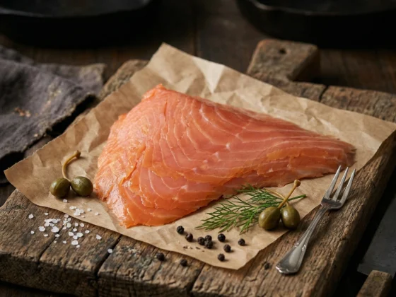 Gerookte zalm 200 gram van Noorse zalm, ambachtelijk gerookt en klaar om te serveren