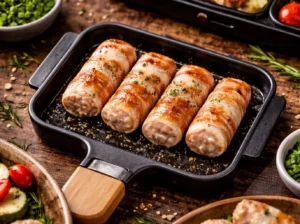 Slavink gourmet met spek en gehakt voor pick en mix gourmetschotel