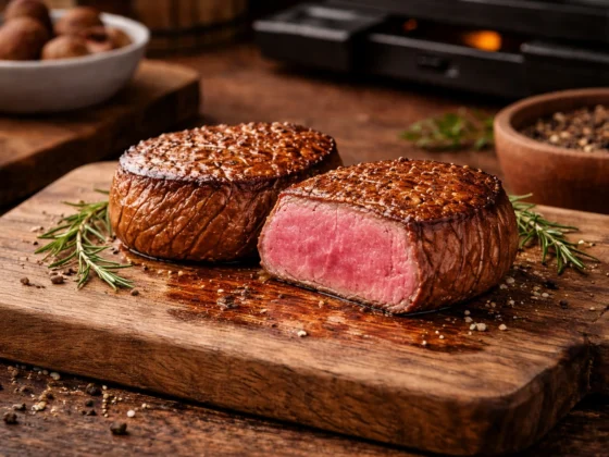 Tournedos gourmet ossenhaas steaks voor pick en mix gourmetschotel