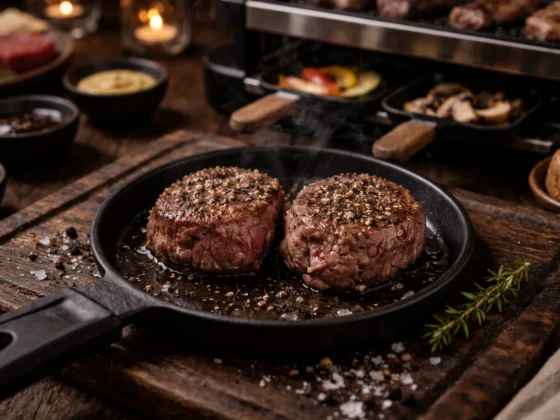 Tournedos gourmet ossenhaas steaks voor pick en mix gourmetschotel