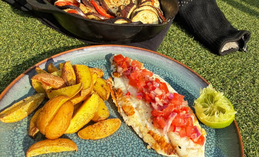 Pangasiusfilet met pico de Gallo recept | Meat Church dia de la fajita rub | Maak Mei Fit | Chefs_BBQ_Table | Kenneth | BBQuality