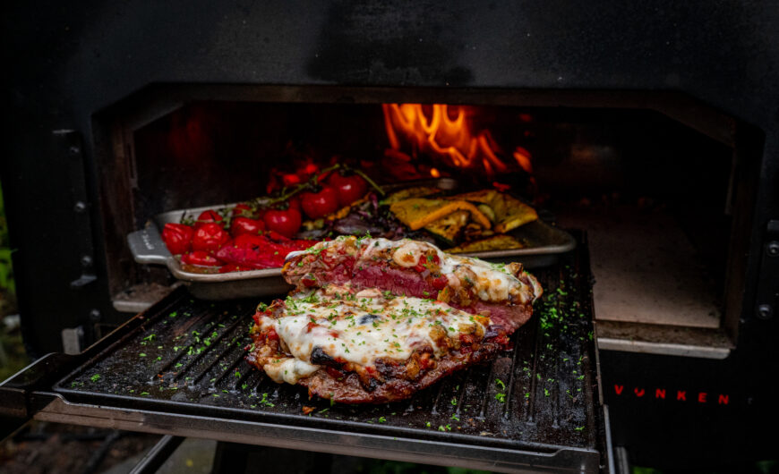Cheesy loaded bavette recept met gegrilde groenten | Bavette Vinkenlap | Fior di latte | BBQuality SPG rub | No Rubbish The Looks | Vonken oven | MaikelsBBQ | BBQuality