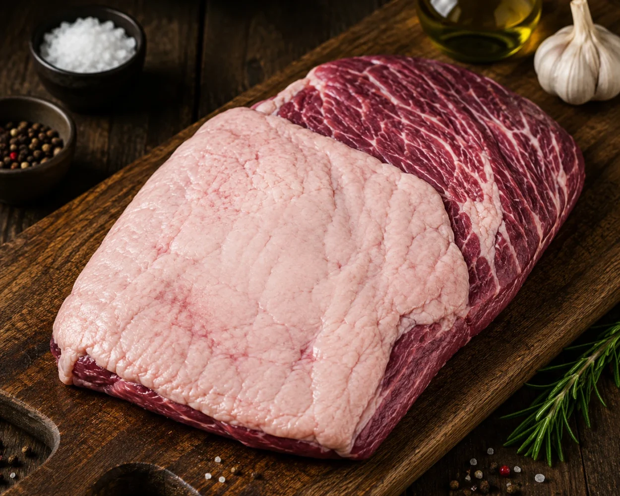 Angus bavette met vet