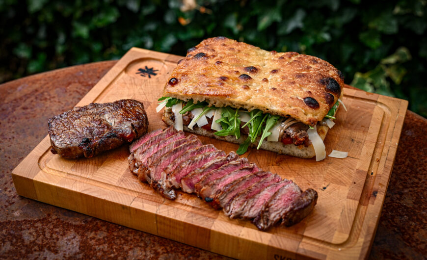 El Rancho Entrecote Focaccia Sandwich Recept | Black Angus entrecote El Rancho Uruguay | Steak Sandwich | MaikelsBBQ | BBQuality