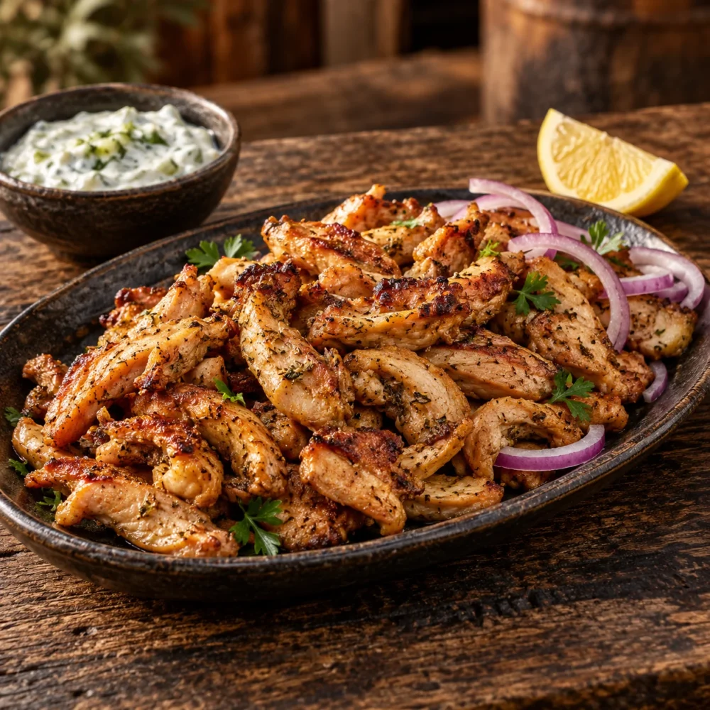 Kipdijreepjes gyros