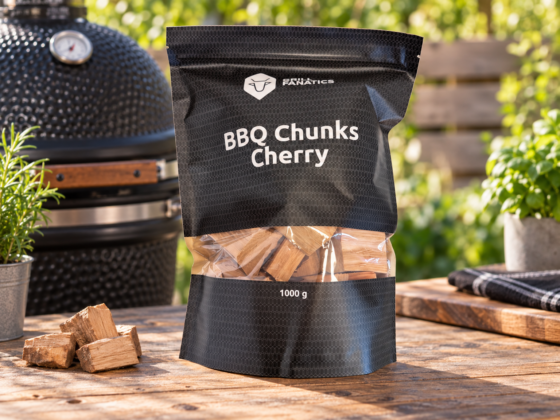 Zak Grill Fanatics Rookchunks Kers van 1 kilo met stukken kersenhout